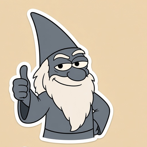 Old Wiz thumbs up